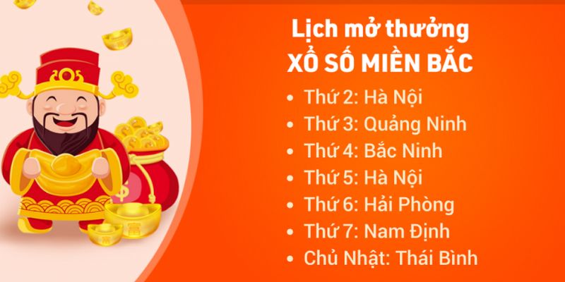 Lịch quay xổ số miền bắc